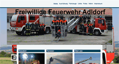 Desktop Screenshot of feuerwehr-adldorf.de