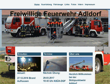 Tablet Screenshot of feuerwehr-adldorf.de